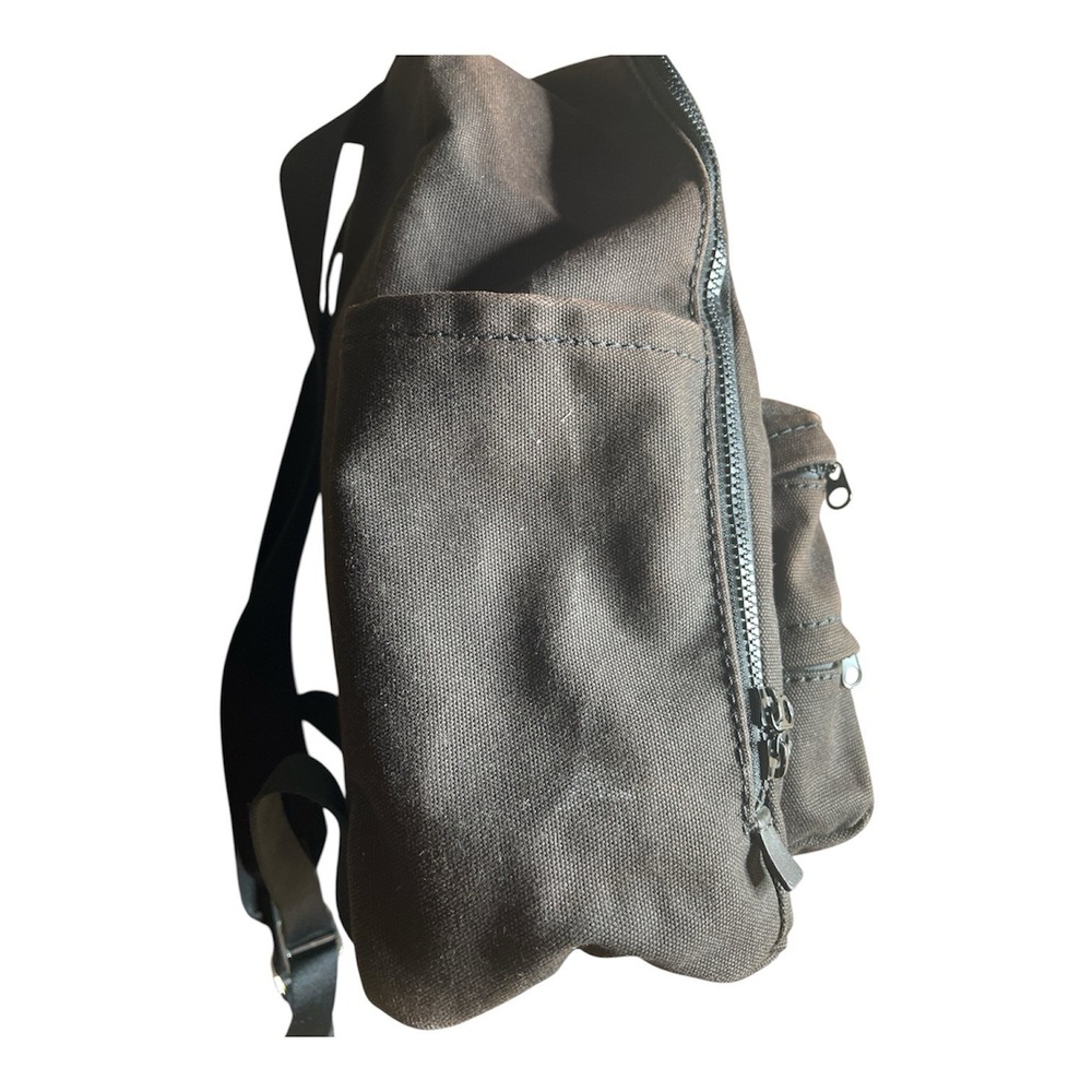 Marc Jacobs The Backpack Brown Canvas Logo Large Zip Travel School Bag - Picture 4 of 9